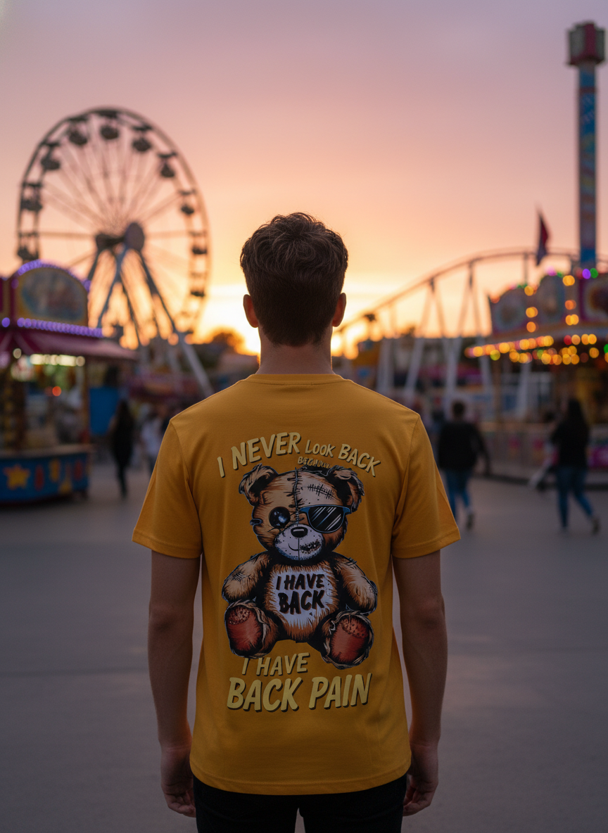 No Looking Back T-Shirt, Dry fit Cloth, 120 GSM
