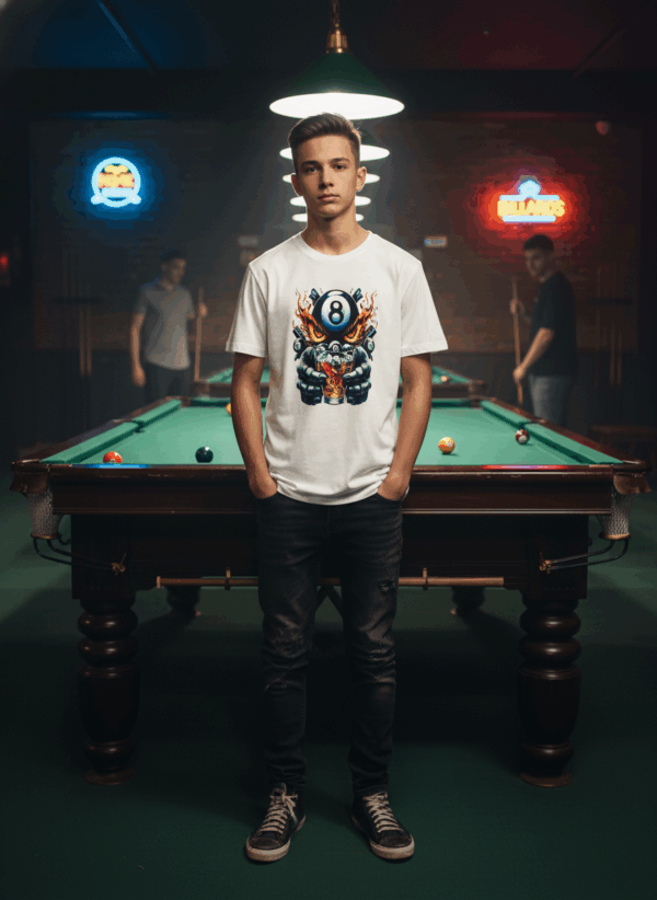 The 8-Ball Fury T-Shirt – Dry Fit Cloth 120 GSM is a smart, versatile choice for anyone looking for a high-performance tee that balances comfort, breathability, style, and durability. Whether you’re pushing yourself in the gym or simply going about daily life under the sun, this T-shirt ensures you stay dry, cool, and comfortable — without compromising on looks or longevity.