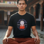 Inner Peace Monk T-Shirt front view premium graphic tshirt