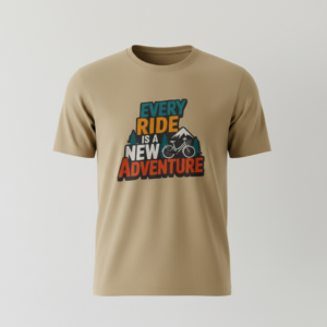 Every Ride Is a New Adventure Bicycle T-Shirt | Adventure Cycling Graphic Tee - Image 4