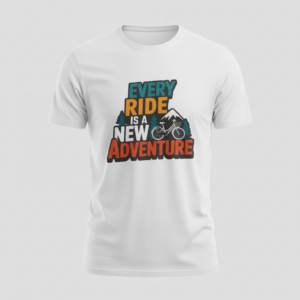 Every Ride Is a New Adventure Bicycle T-Shirt | Adventure Cycling Graphic Tee - Image 7