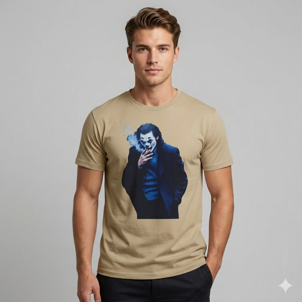 1 (4) Dark Clown Graphic T-Shirt - Image 1